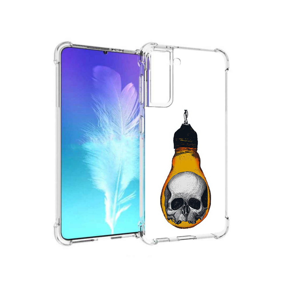 Чехол MyPads Tocco для Samsung Galaxy S21 череп в лампочке (PT157088.510.676)