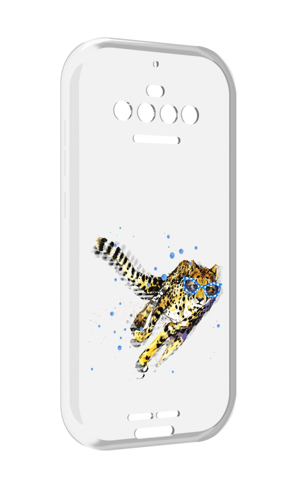 

Чехол MyPads гепард в очках для Oukitel F150 R2022, Прозрачный, Tocco