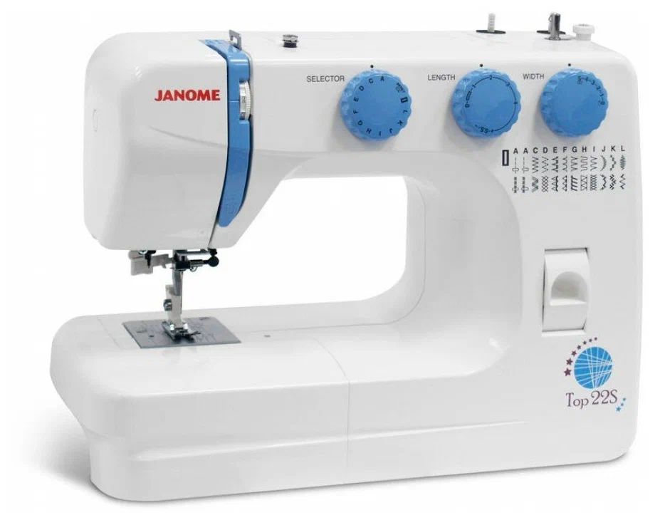Швейная машина Janome Top 22S белый набор лапок для швейной машины 11 шт