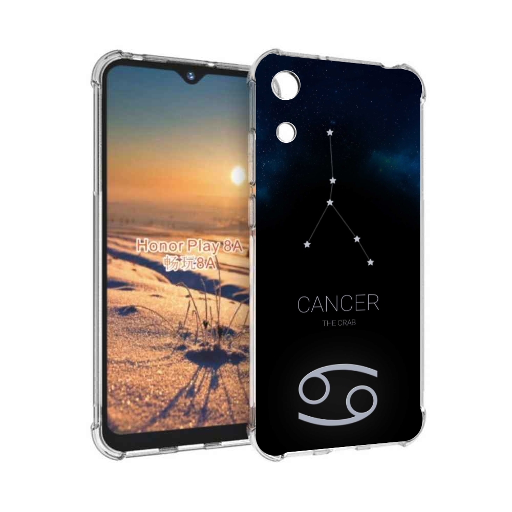 

Чехол бампер MyPads знак зодиака рак 2 для Honor 8A, Прозрачный, Tocco
