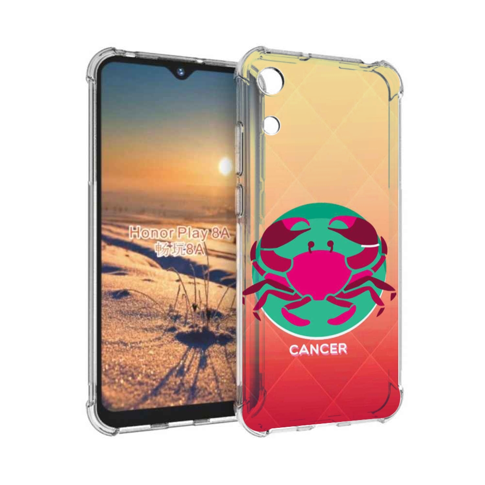 

Чехол бампер MyPads знак зодиака рак 4 для Honor 8A, Прозрачный, Tocco