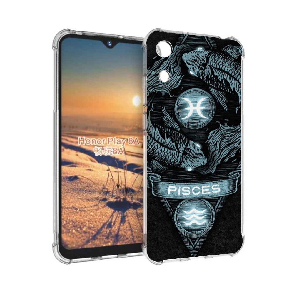

Чехол бампер MyPads знак зодиака рыбы 4 для Honor 8A, Прозрачный, Tocco