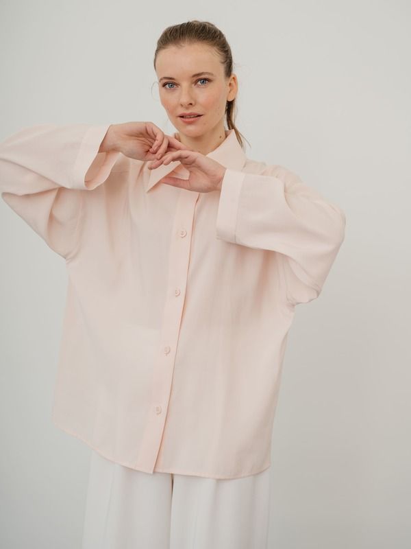 Рубашка женская Модный дом Виктории Тишиной Вари розовая S