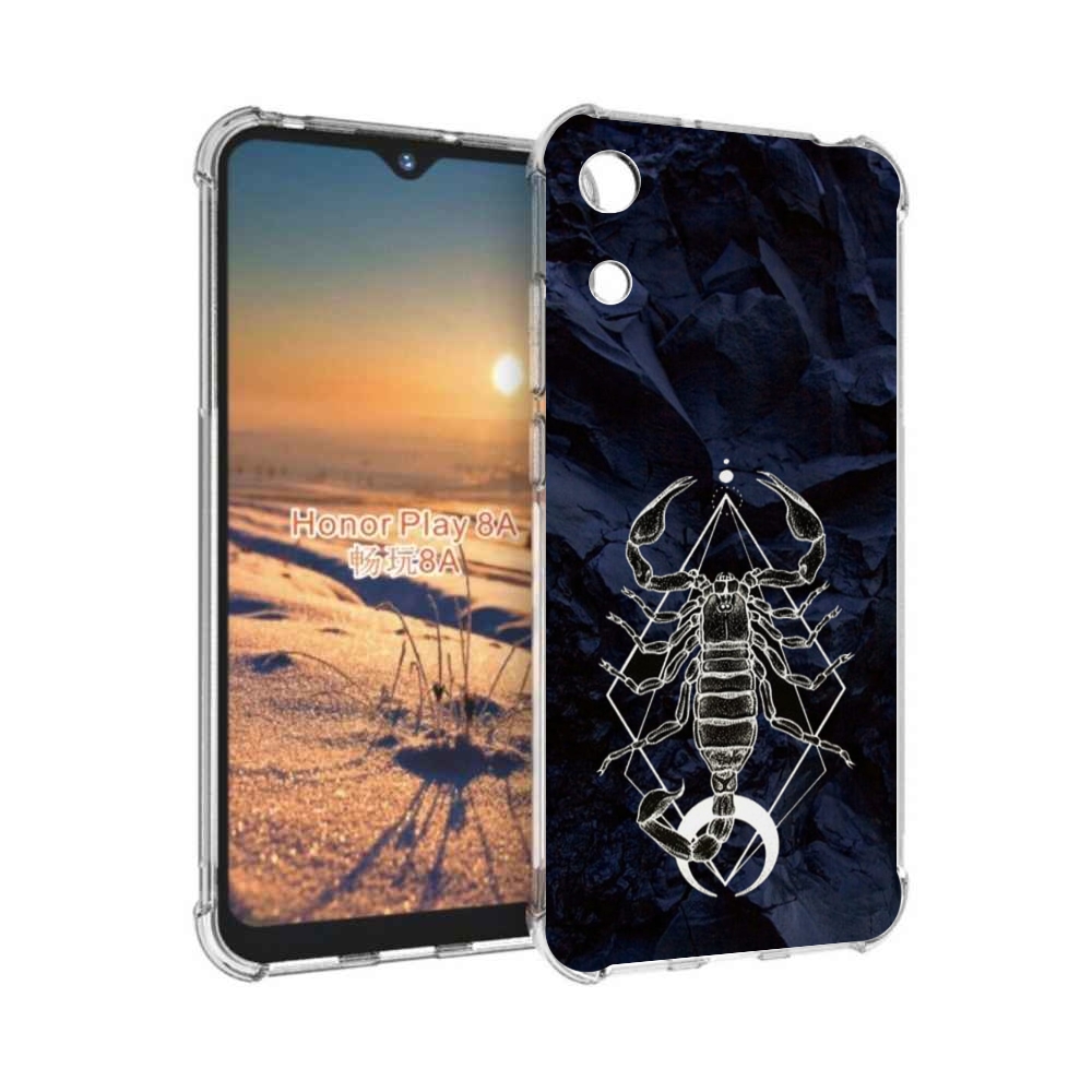 

Чехол бампер MyPads знак зодиака скорпион 3 для Honor 8A, Прозрачный, Tocco