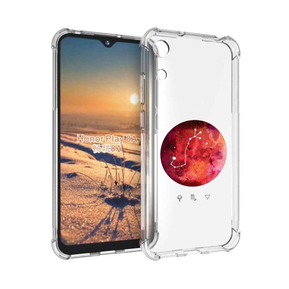 

Чехол бампер MyPads знак зодиака скорпион 6 для Honor 8A, Прозрачный, Tocco