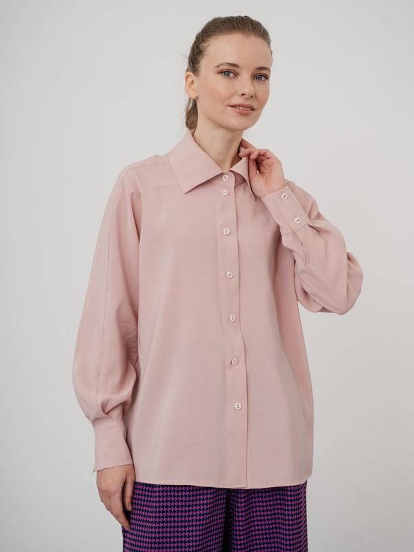 Рубашка женская Модный дом Виктории Тишиной Фелиция розовая L