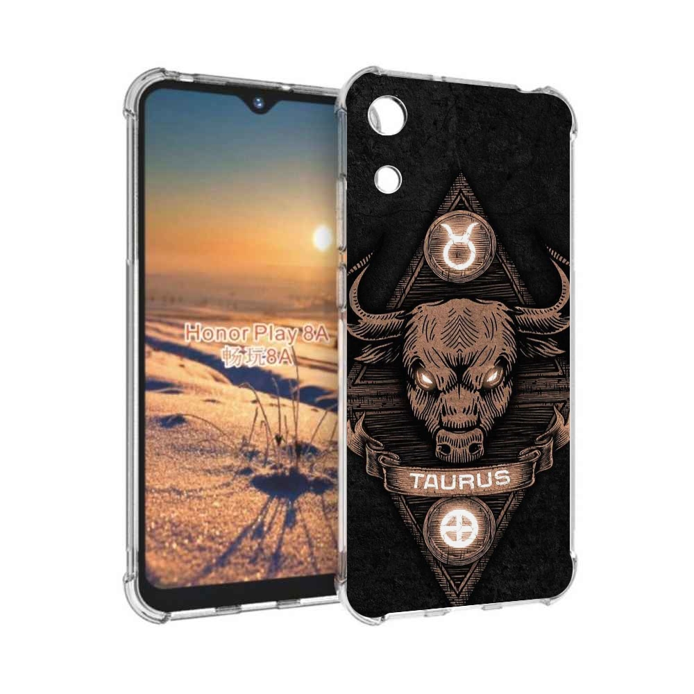 

Чехол бампер MyPads знак зодиака телец 2 для Honor 8A, Прозрачный, Tocco
