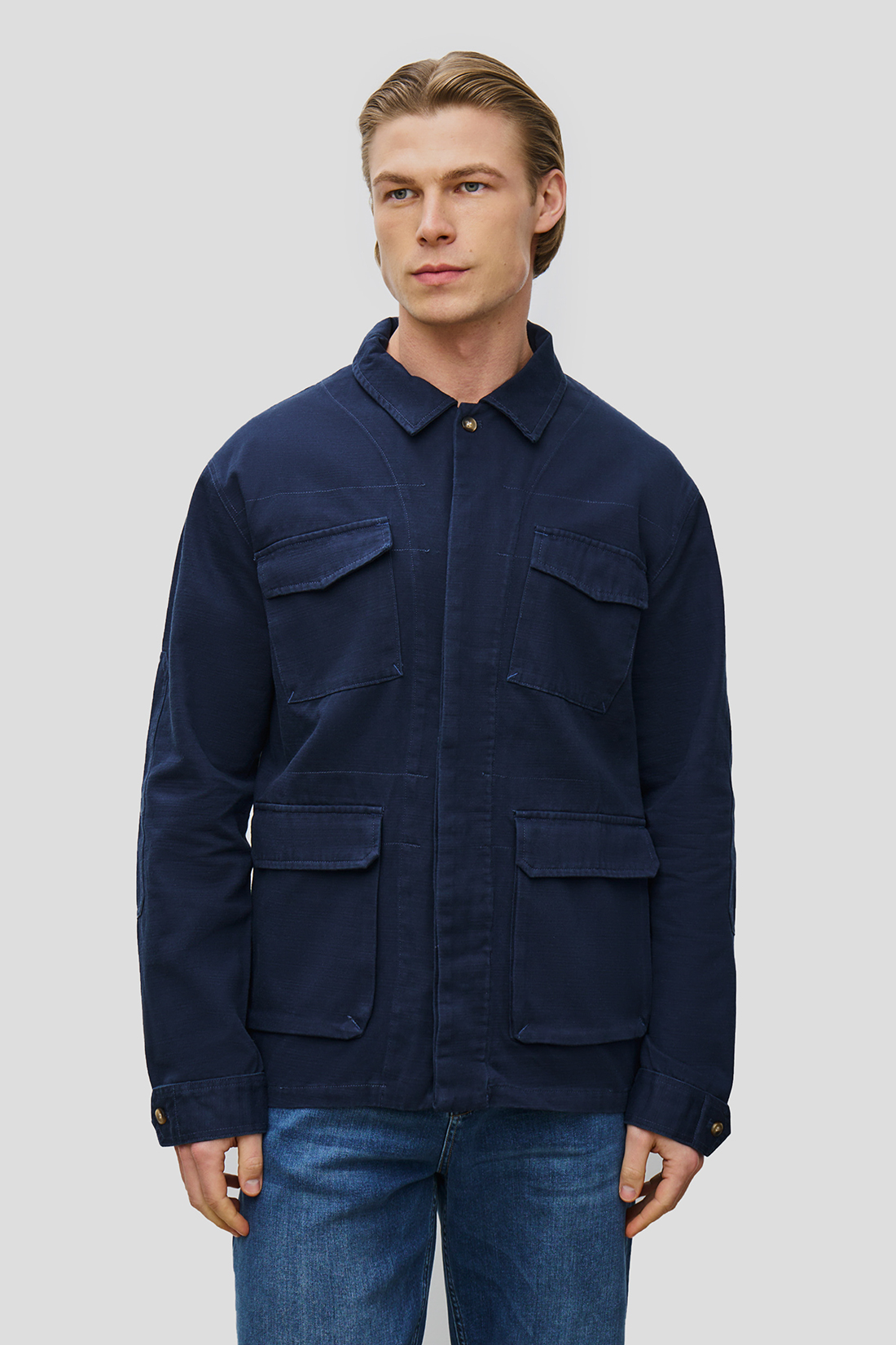 

Ветровка мужская Baon B6023023 синяя 2XL, Синий, B6023023