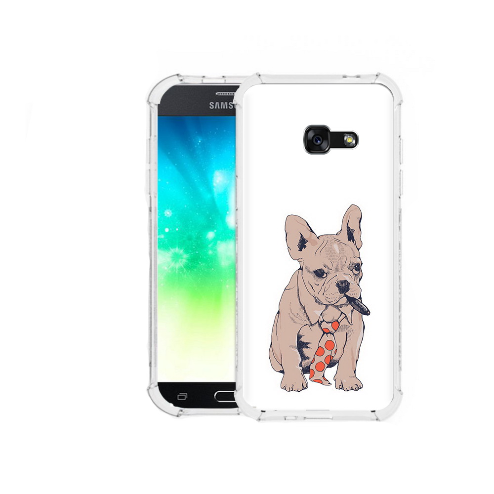 

Чехол MyPads Tocco для Samsung Galaxy A3 (2016) бульдог с сигарой, Прозрачный, Tocco