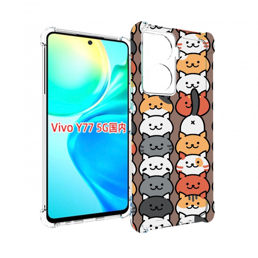 

Чехол MyPads Найди-кота для Vivo Y77 5G, Прозрачный, Tocco