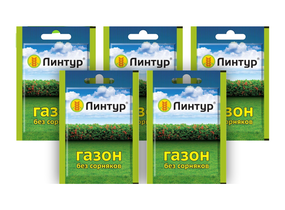 Комплект Гербицидное средство Зеленая аптека садовода Линтур 3,6 гр. x 5 шт.