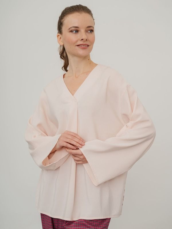 Блуза женская Модный дом Виктории Тишиной Маса розовая S