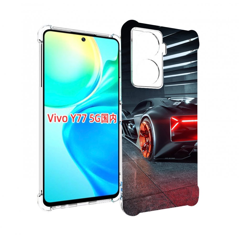 

Чехол MyPads Ночной-город мужской для Vivo Y77 5G, Прозрачный, Tocco