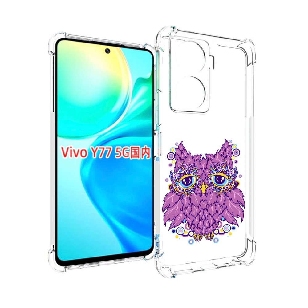 

Чехол MyPads Розовая сова для Vivo Y77 5G, Прозрачный, Tocco