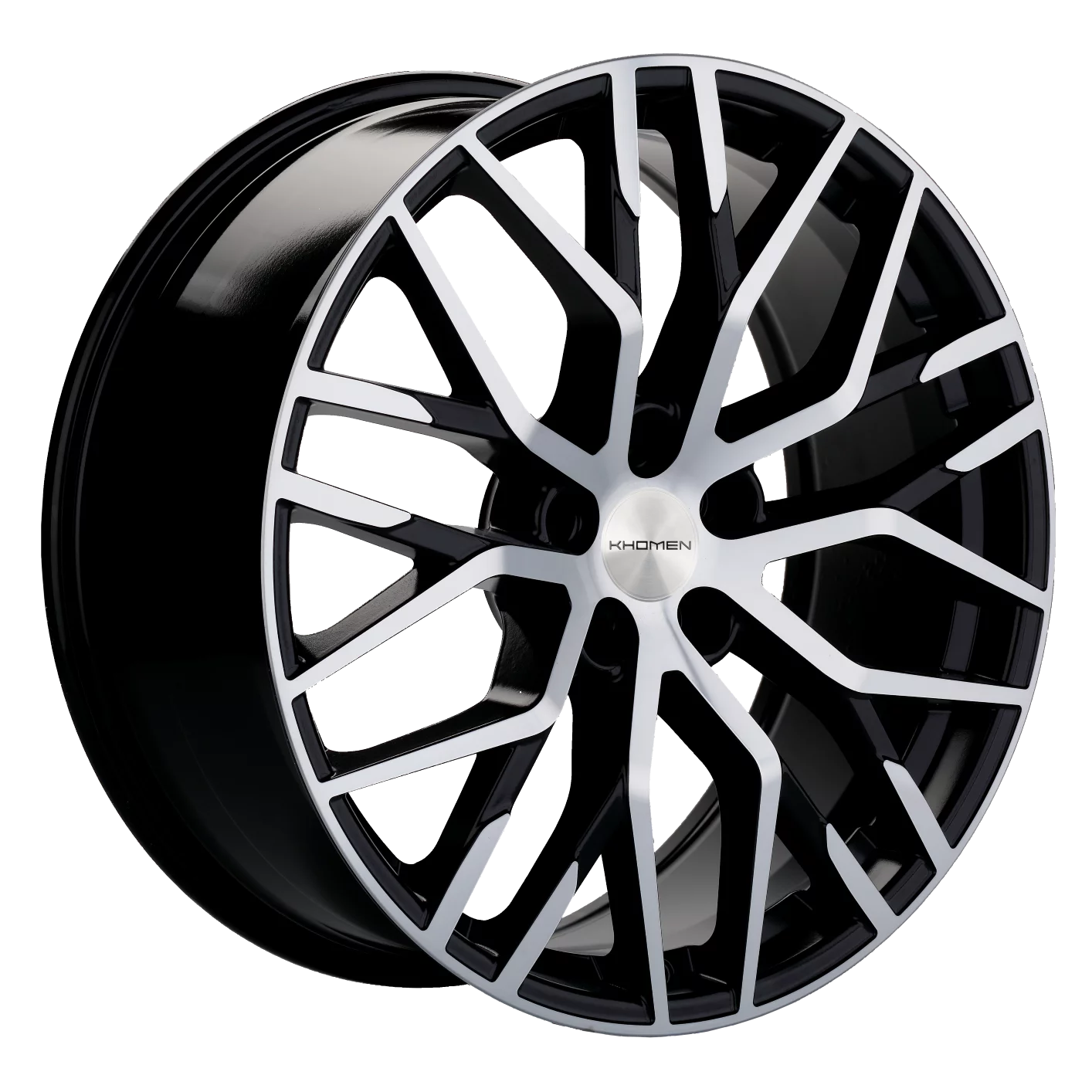 

Диск Khomen Wheels KHW2005 8,5х20 5x108 ЕТ46 d63,4 BLACK-FP 1шт, Серебристый;черный, KHW2005