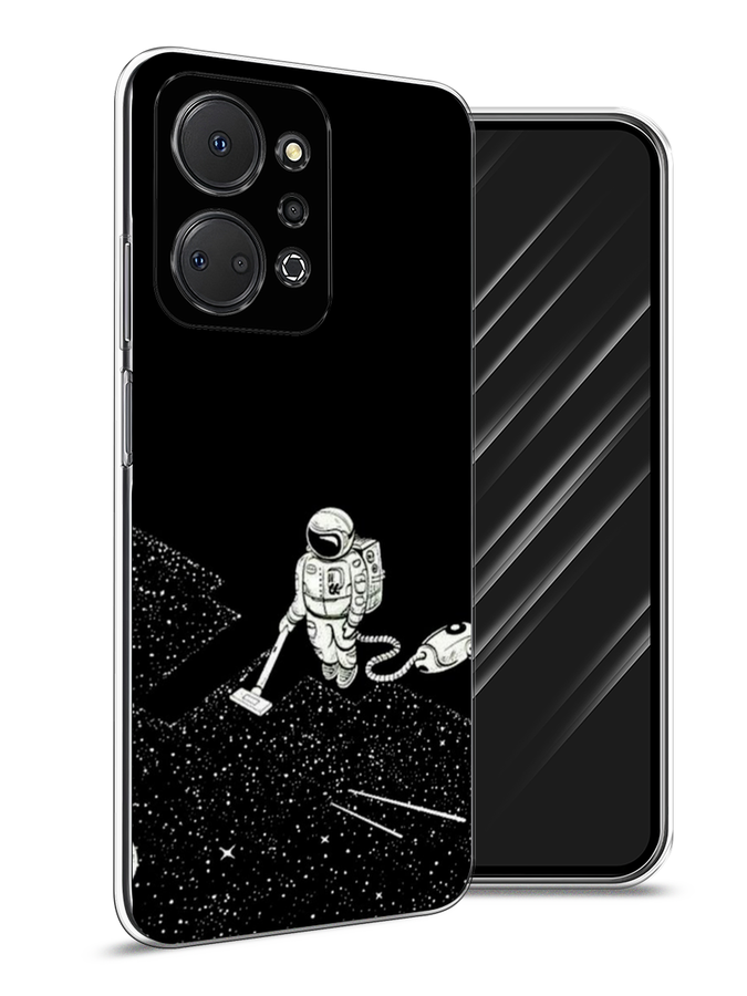 

Чехол Awog на Honor X7A "Космонавт с пылесосом", Белый, 6120650-4