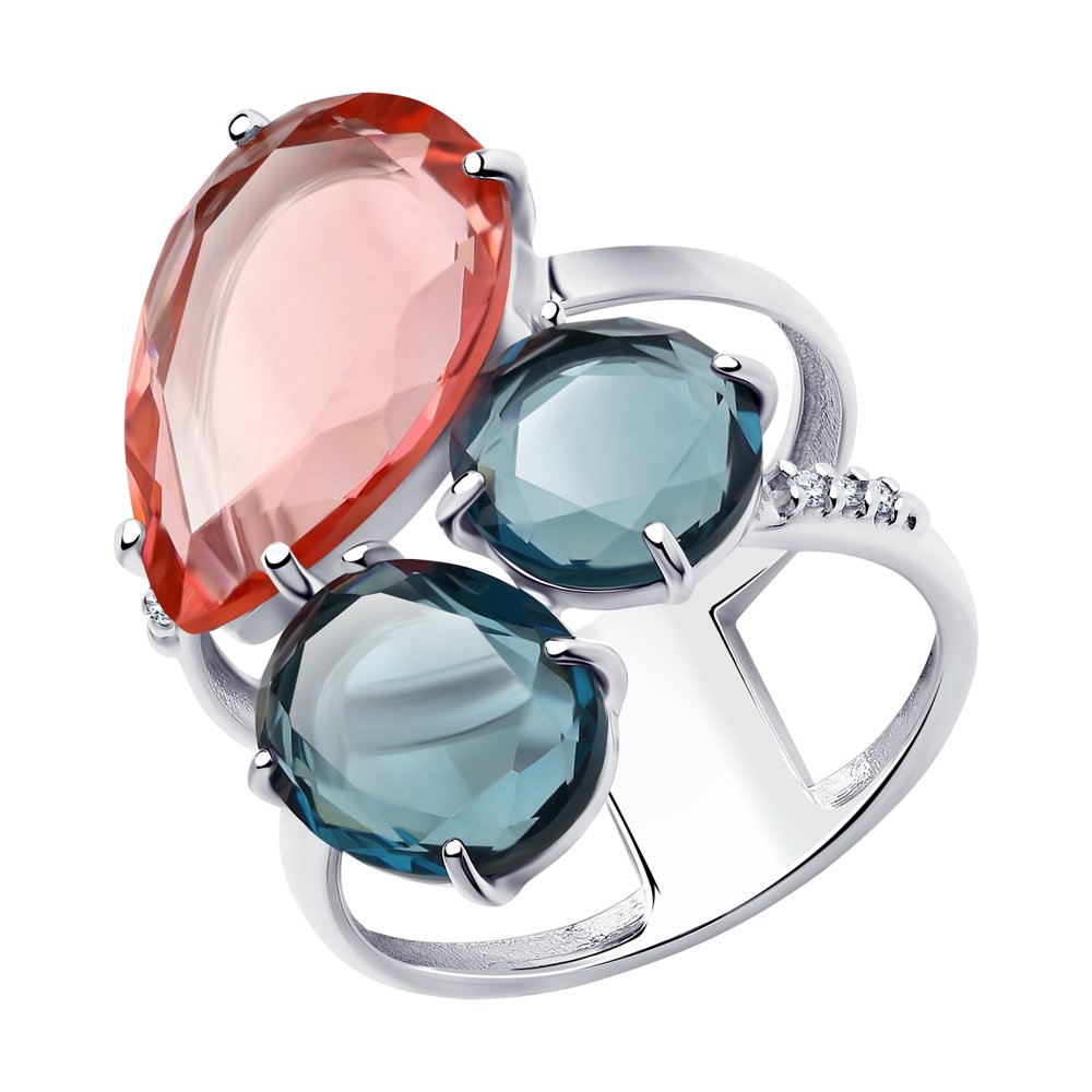 

Кольцо из серебра с фианитом р.16.5 Diamant 94-110-00661-2