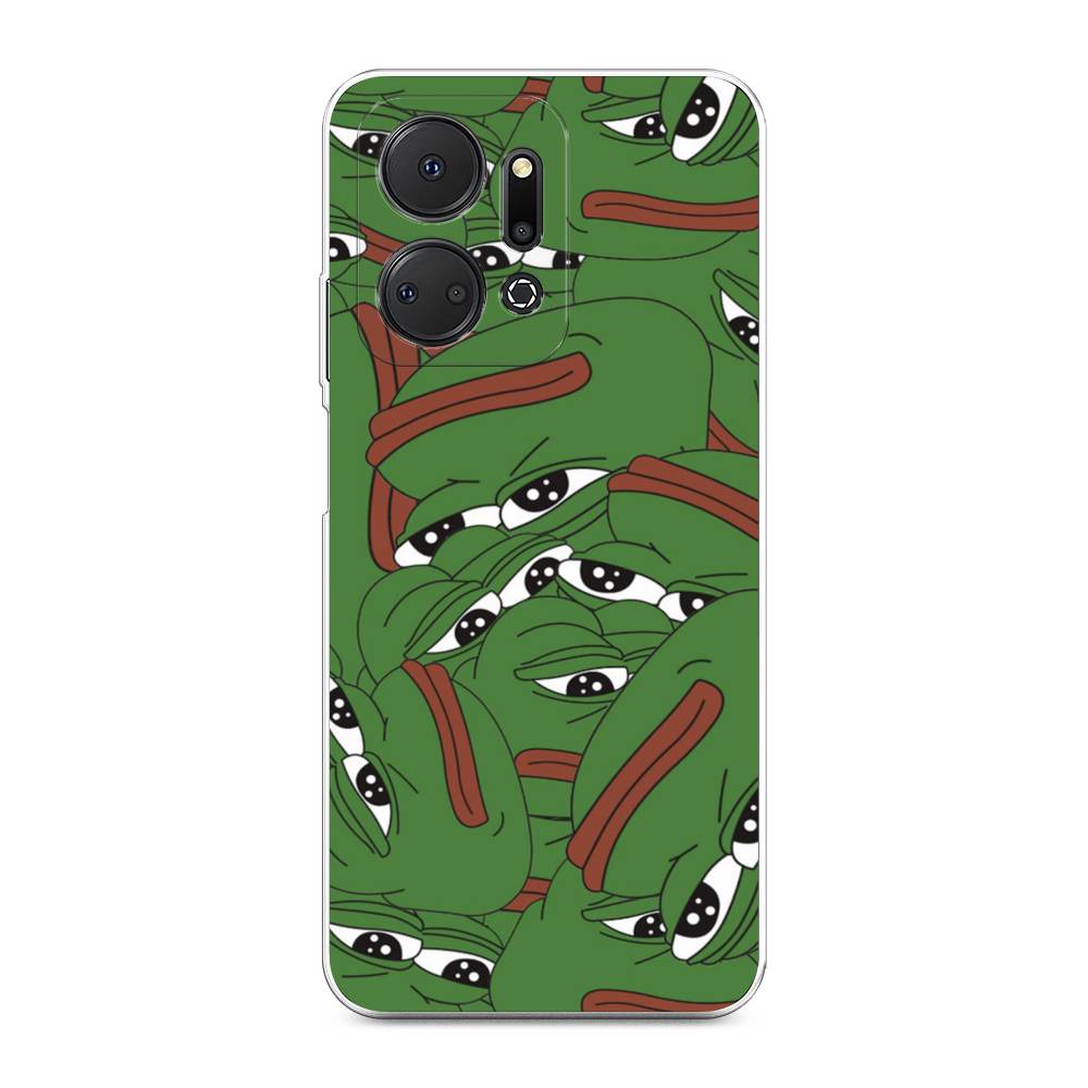 

Чехол Awog на Honor X7A "Печальный frog", Зеленый;белый, 6120650-9
