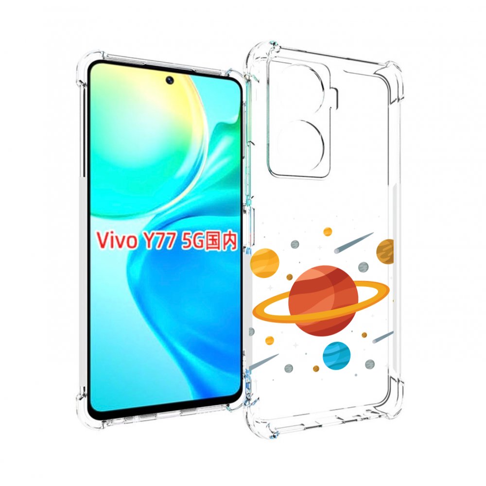 

Чехол MyPads Планета-Сатурн для Vivo Y77 5G, Прозрачный, Tocco