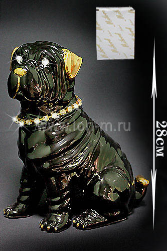 Статуэтка Собака 28см. в подарочной упаковке Фарфор 107-090 118-107-090