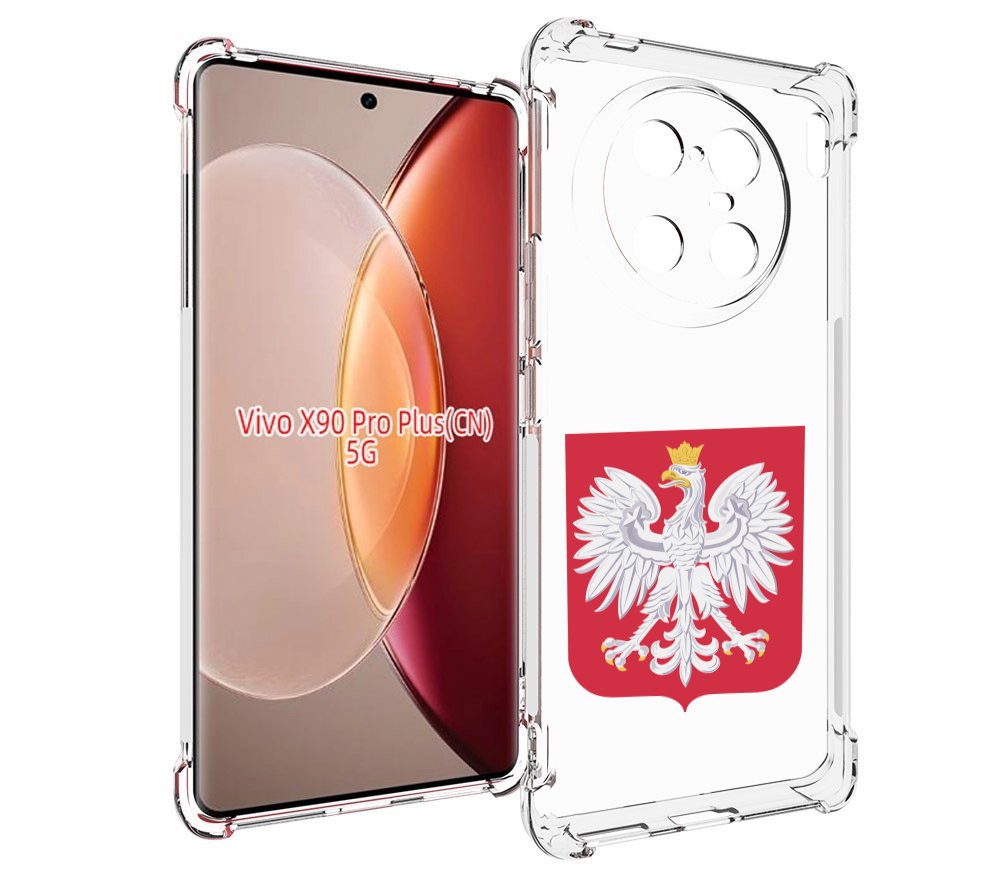 

Чехол MyPads герб-польши для Vivo X90 Pro Plus, Прозрачный, Tocco