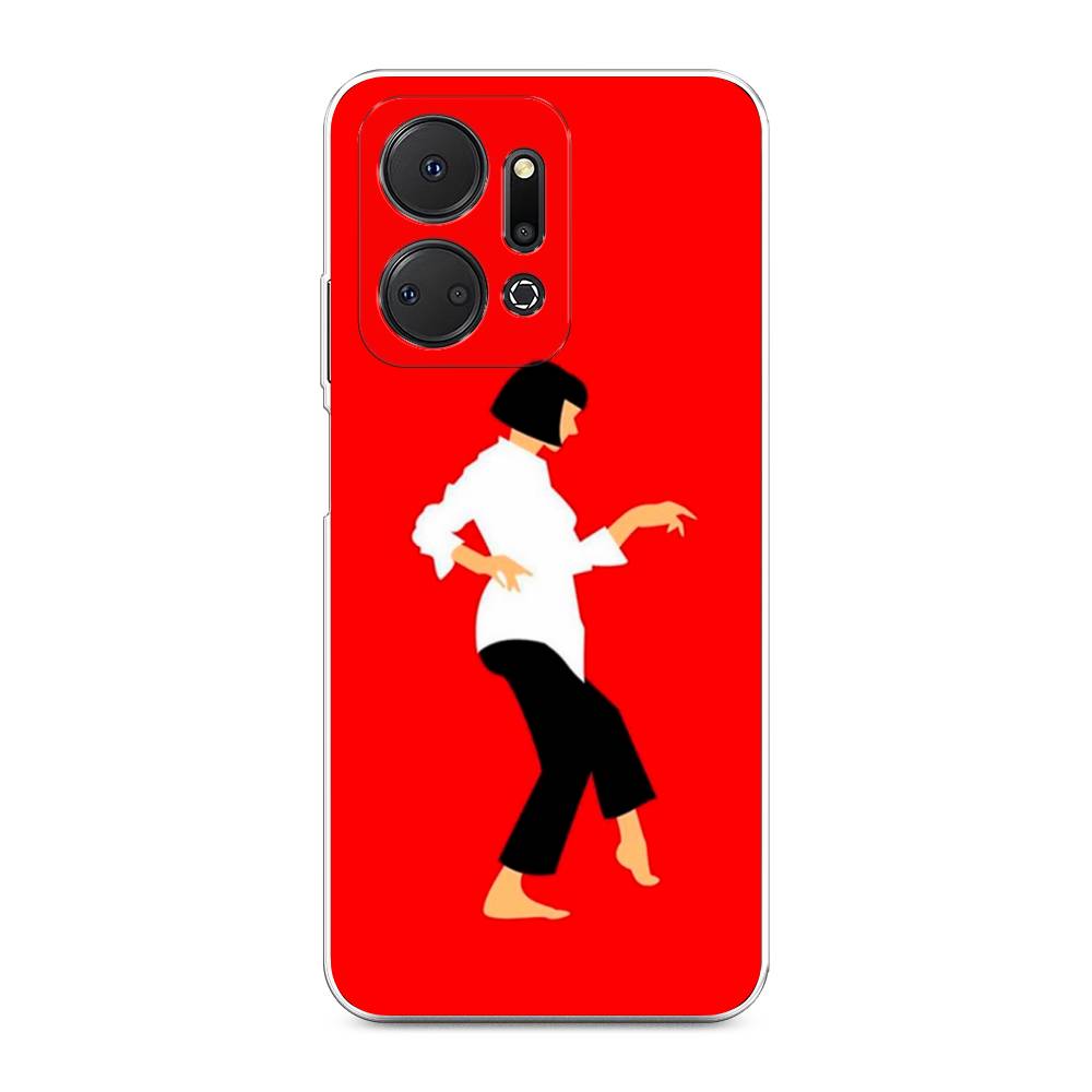 

Чехол Awog на Honor X7A "Криминальное чтиво 1", Красный;белый;черный, 6120650-7