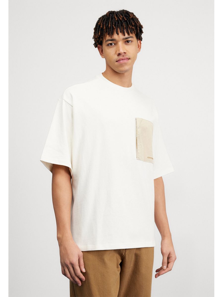 

Футболка мужская Converse CO422O0DB бежевая XS, Бежевый, CO422O0DB