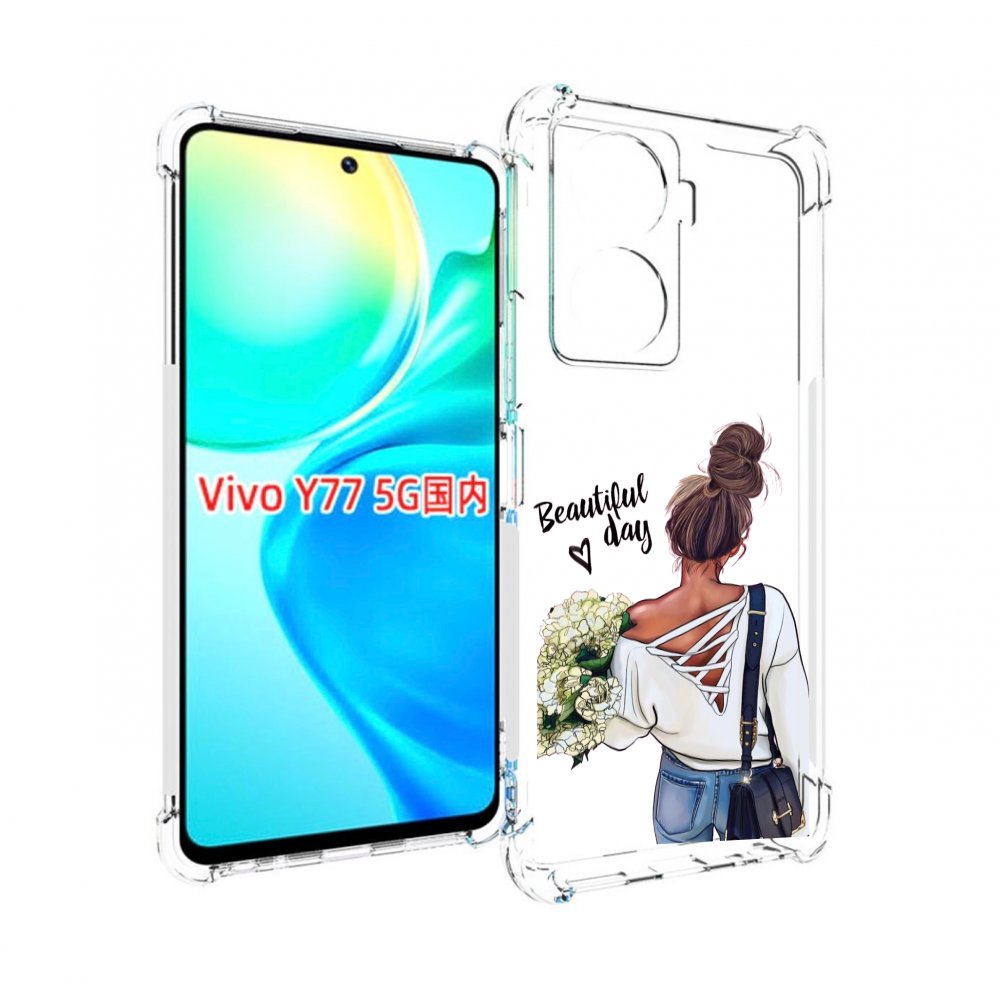 

Чехол MyPads Прекрасный-день для Vivo Y77 5G, Прозрачный, Tocco