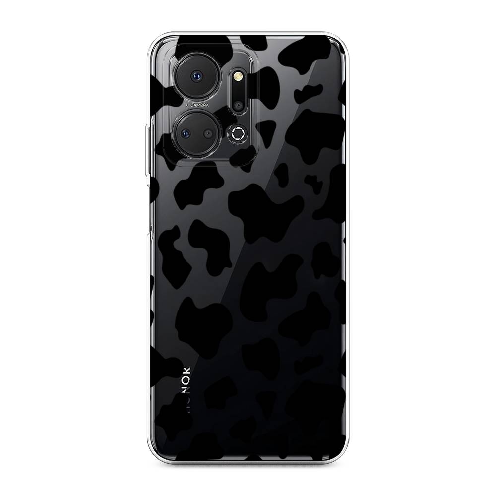 

Чехол Awog на Honor X7A "Пятна коровы черные", Черный, 6120650-2