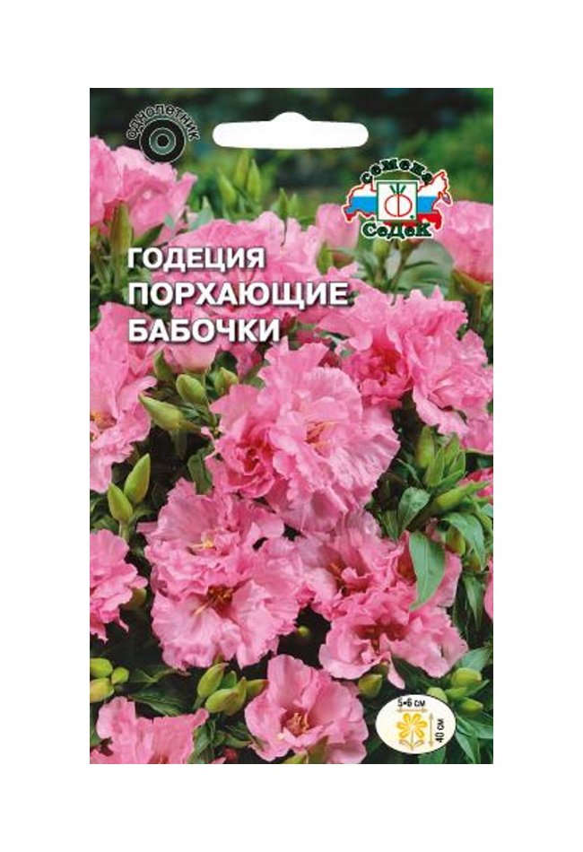 Семена годеция Порхающие бабочки Седек Однолетние 65277 1 упаковка