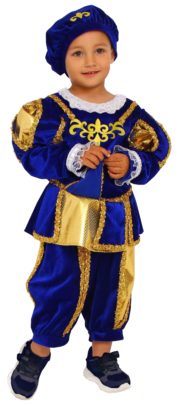 

Карнавальный костюм"Принц синий"куртка,брюки,гол.убор,р-р40,р146-152