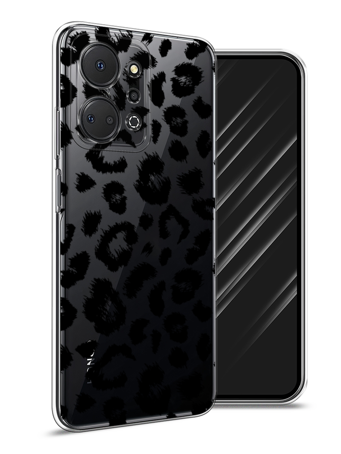 

Чехол Awog на Honor X7A "Окрас леопарда фон", Черный, 6120650-2