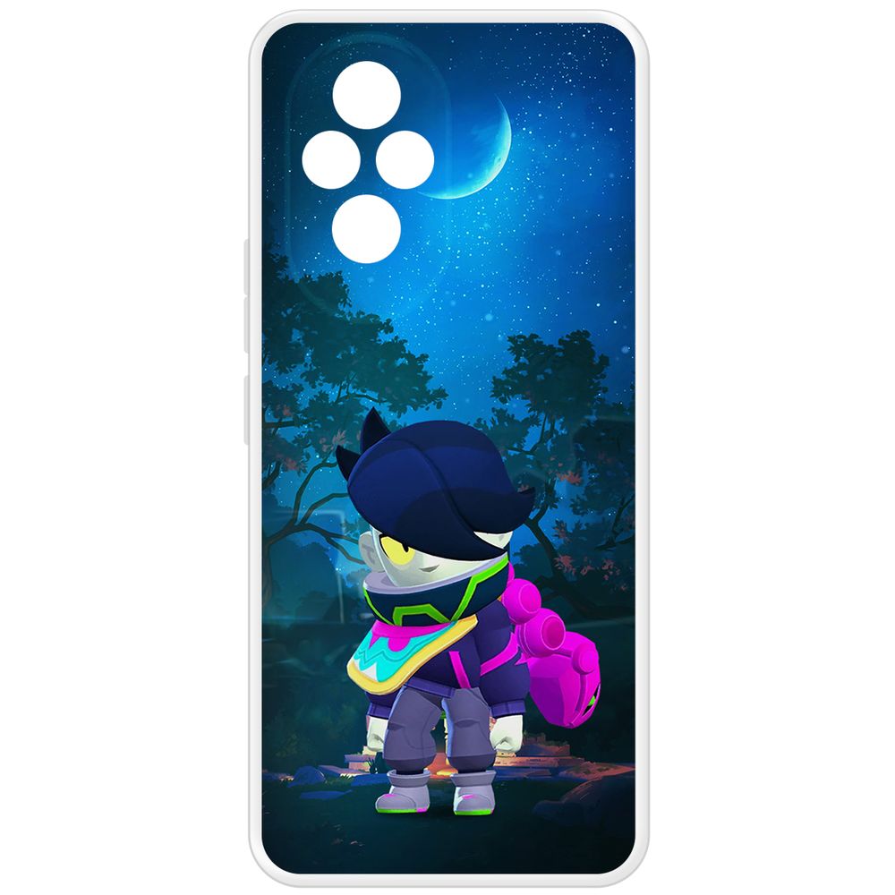 

Чехол-накладка Krutoff Clear Case Brawl Stars-Орочи Эдгар для Honor 200, Прозрачный