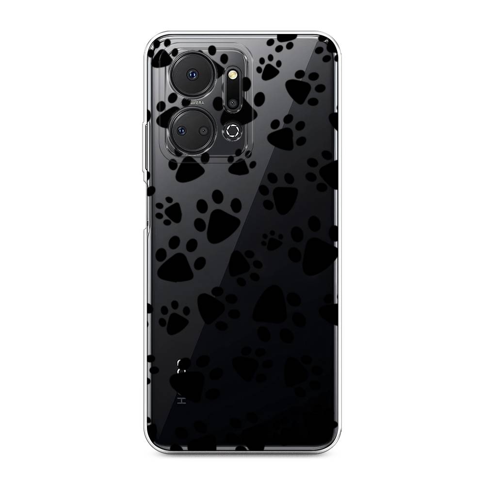 

Чехол Awog на Honor X7A "Лапки черные", Черный, 6120650-2