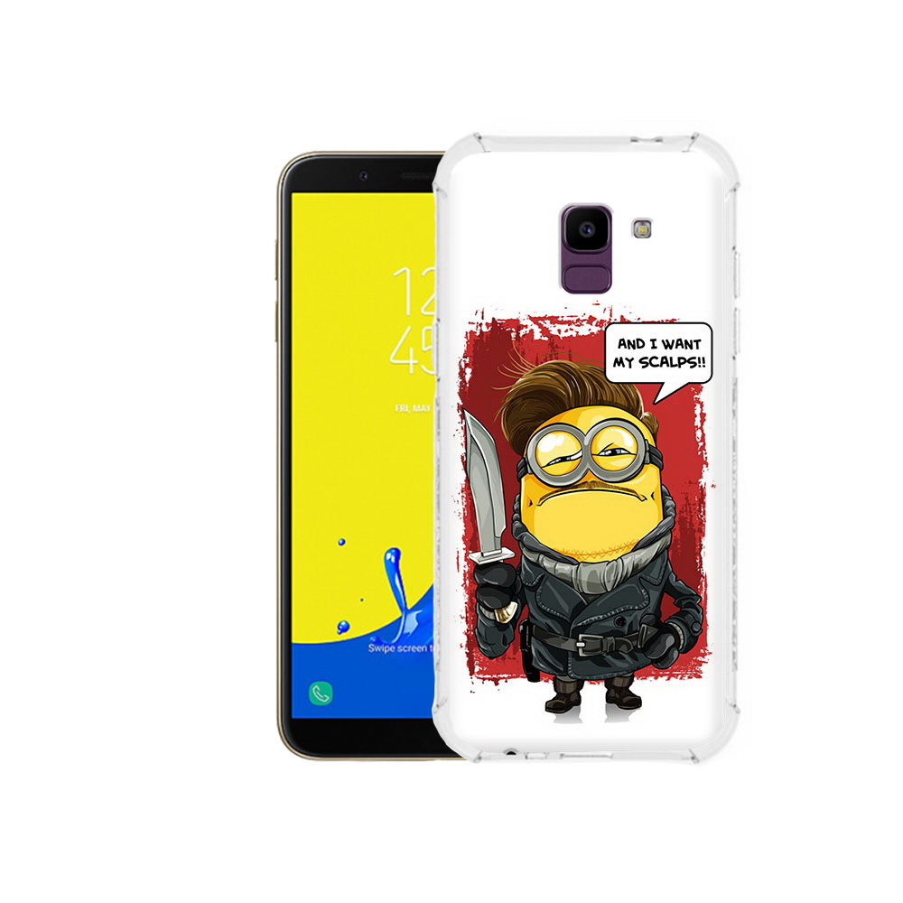 

Чехол MyPads Tocco для Samsung Galaxy J6 (2018) миньон убийца, Прозрачный, Tocco