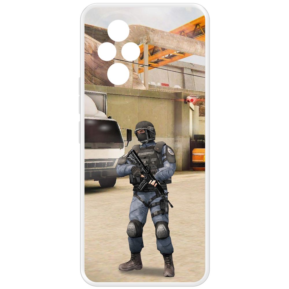 

Чехол-накладка Krutoff Clear Case Cтандофф 2 (Standoff 2) - GIGN для Honor 200, Прозрачный
