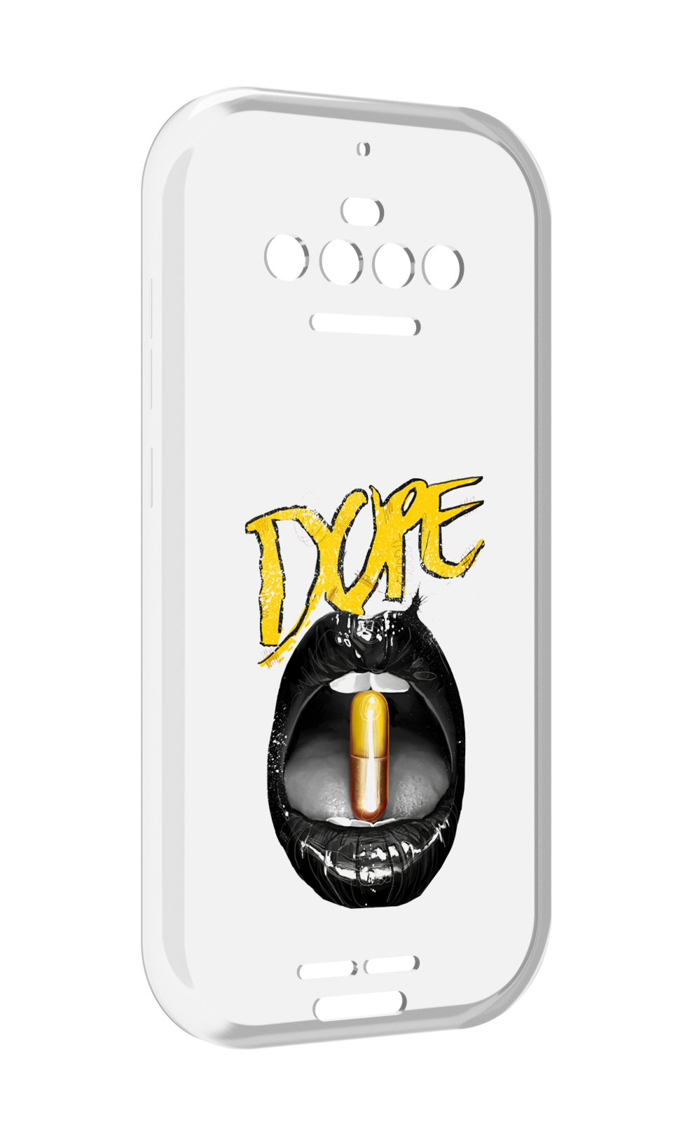 

Чехол MyPads губы для Oukitel F150 R2022, Прозрачный, Tocco