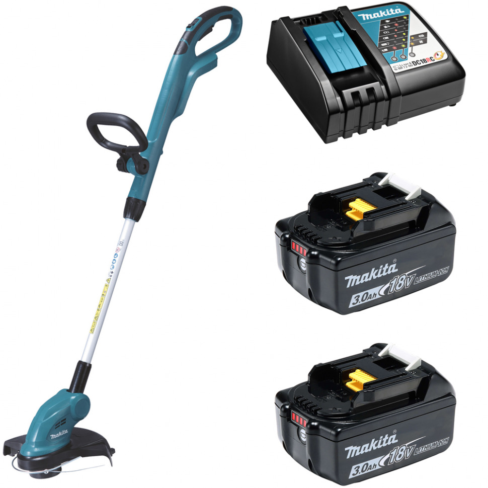 

Триммер аккумуляторный Makita DUR181RF2 18В 2х3Ач, з/у, DUR181RF2
