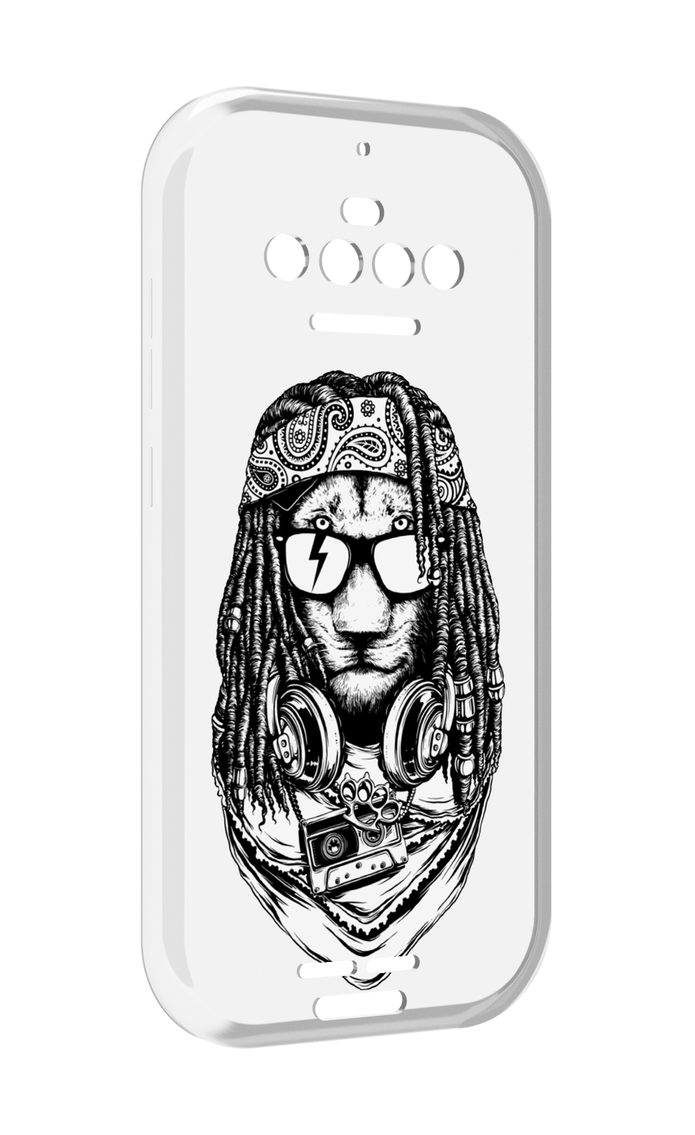 

Чехол MyPads дреды льва для Oukitel F150 R2022, Прозрачный, Tocco