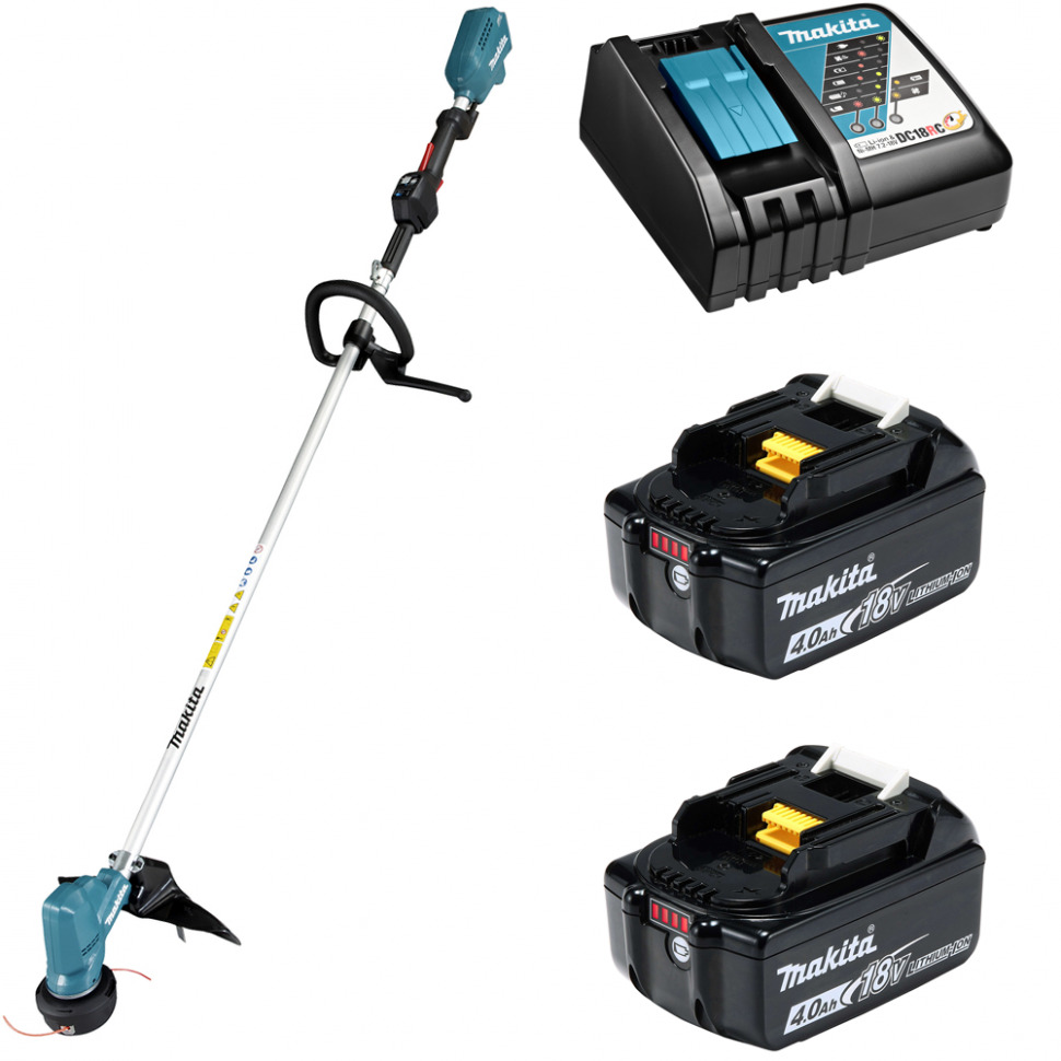 

Триммер аккумуляторный Makita DUR190LX3RM2 18В 2х4Ач, з/у, DUR190LX3RM2