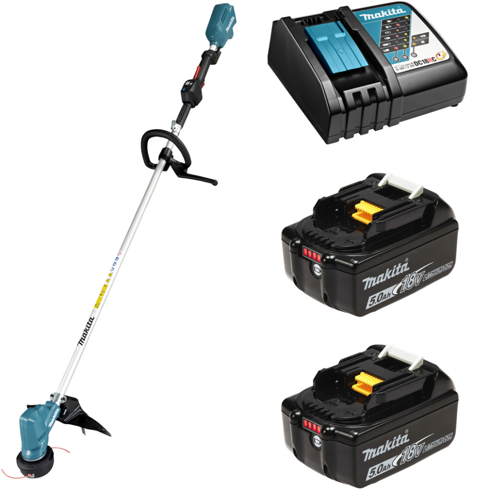 

Триммер аккумуляторный Makita DUR190LX3RT2 18В 2х5Ач, з/у, DUR190LX3RT2