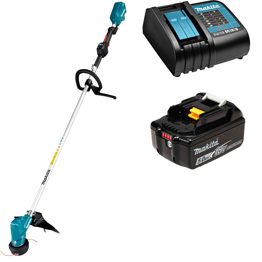 

Триммер аккумуляторный Makita DUR190LX3ST 18В 1х5Ач, з/у, DUR190LX3ST