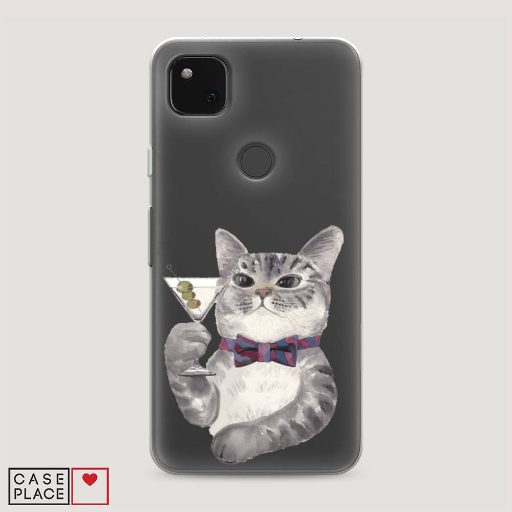 

Силиконовый чехол "Кот джентльмен" на Google Pixel 4A, Кот джентльмен