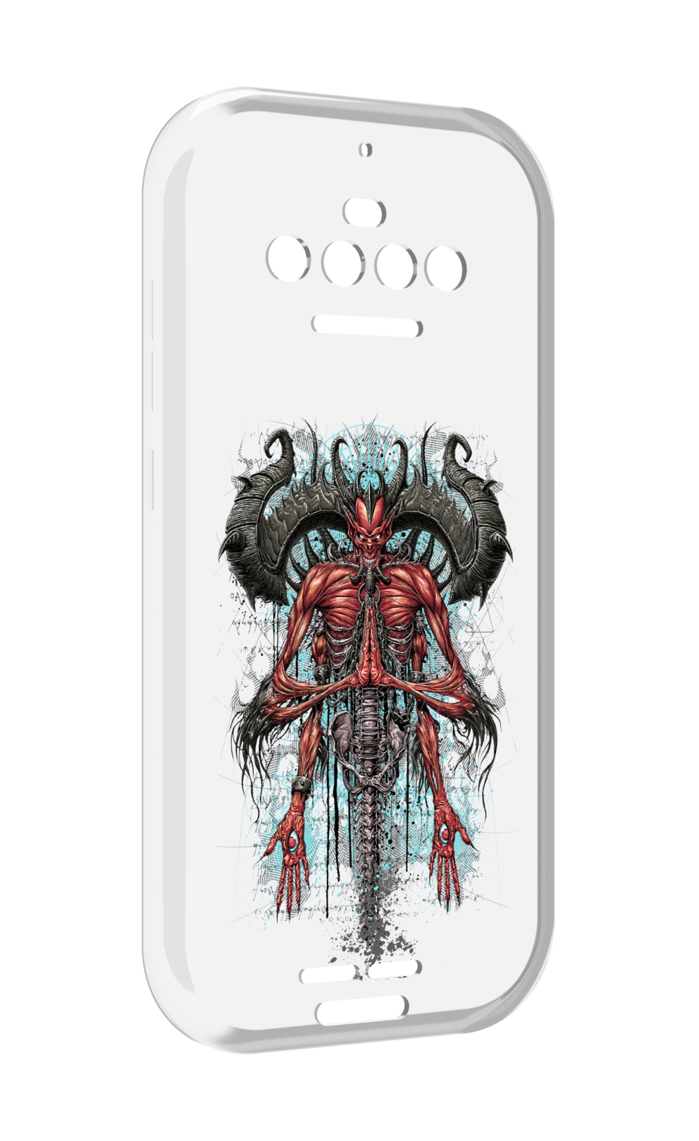 

Чехол MyPads дьявол для Oukitel F150 R2022, Прозрачный, Tocco