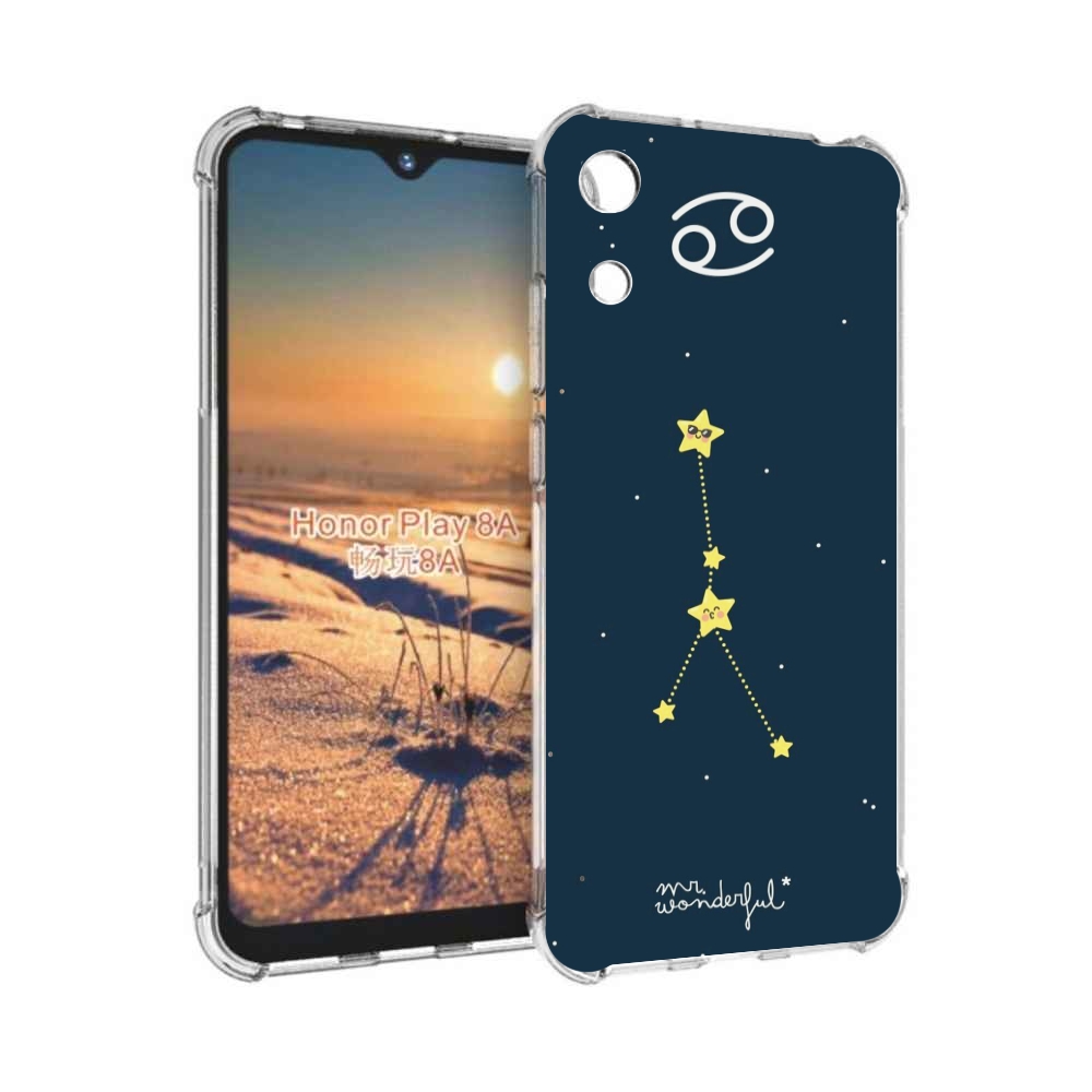 

Чехол бампер MyPads знак-зодиака-рак-3 для Honor 8A, Прозрачный, Tocco