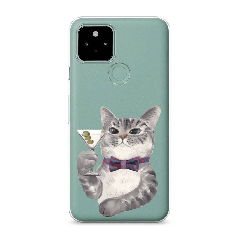 

Силиконовый чехол "Кот джентльмен" на Google Pixel 5A, Кот джентльмен