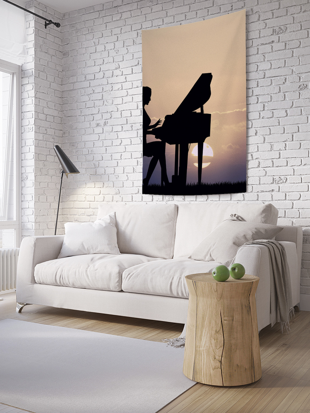 

Вертикальное фотопанно на стену JoyArty Игра на рояле 100x150 см, Игра на рояле