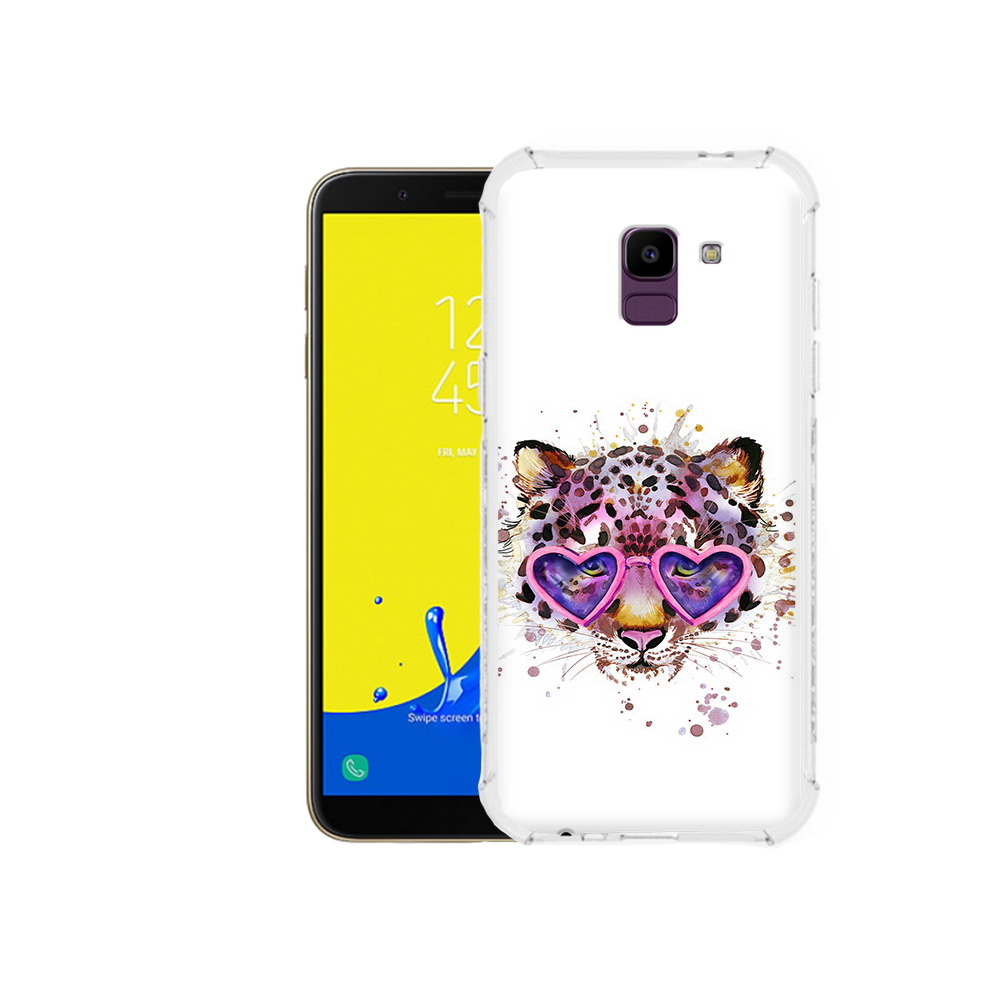 

Чехол MyPads Tocco для Samsung Galaxy J6 (2018) модный леопард, Прозрачный, Tocco