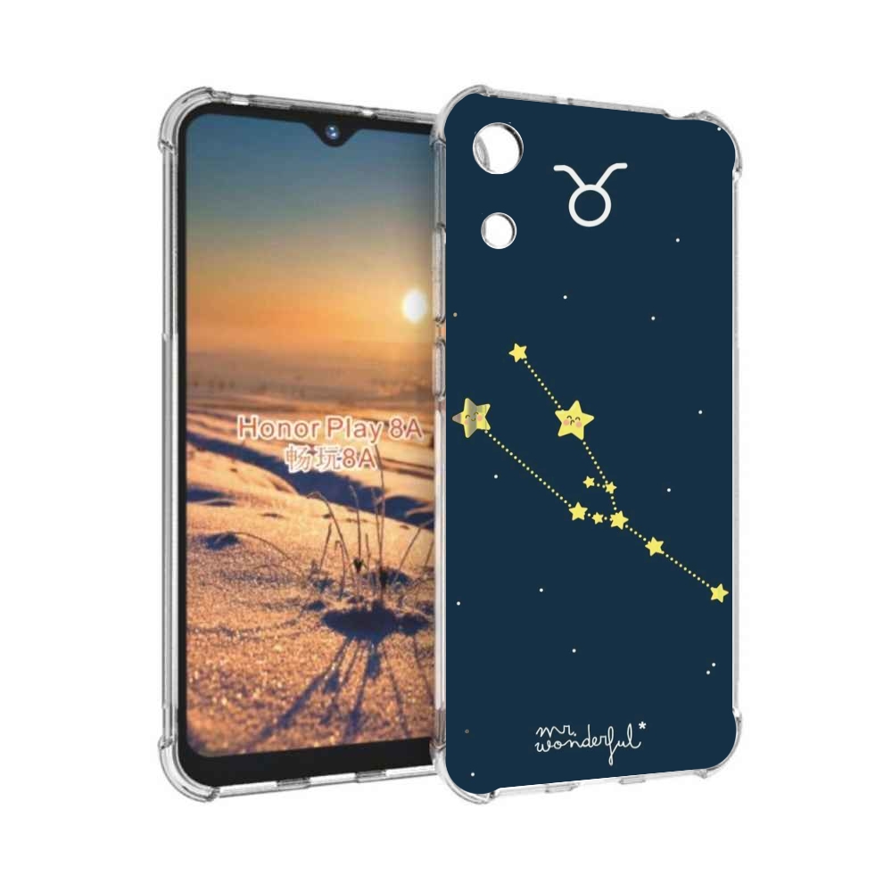

Чехол бампер MyPads знак-зодиака-телец-4 для Honor 8A, Прозрачный, Tocco