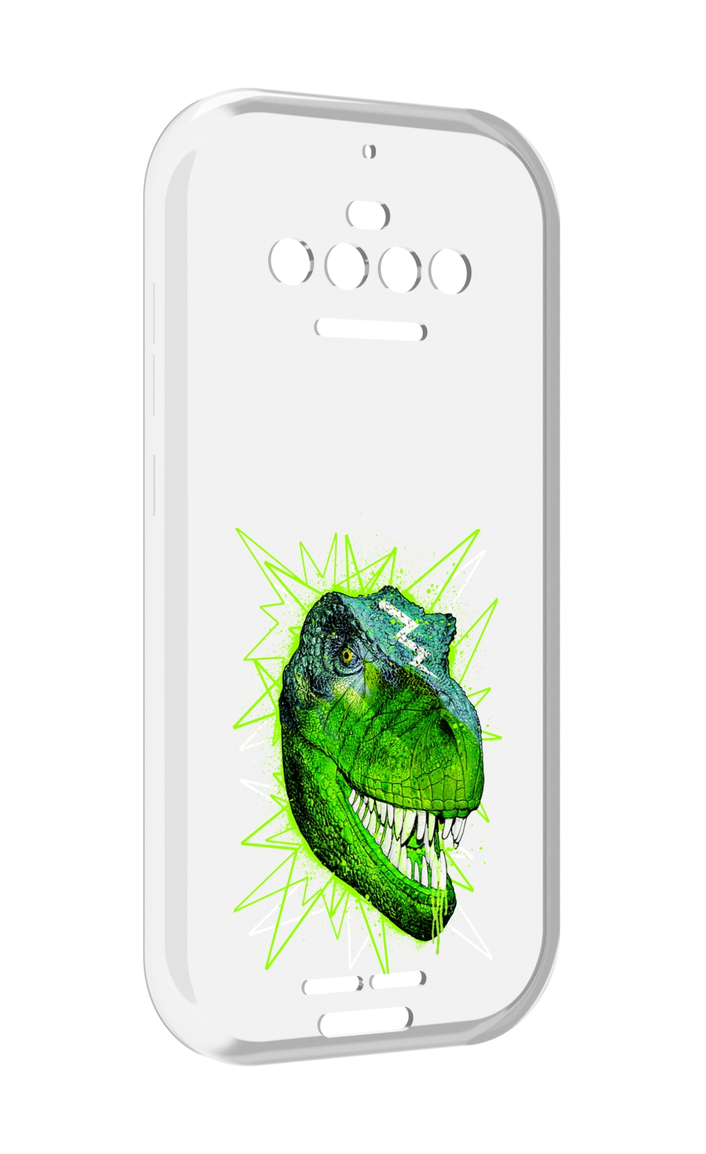 

Чехол MyPads зеленый динозавр для Oukitel F150 R2022, Прозрачный, Tocco